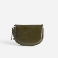Porte-monnaie vert olive