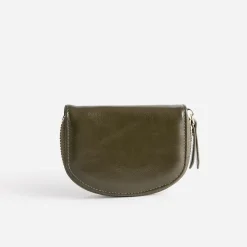 Porte-monnaie vert olive