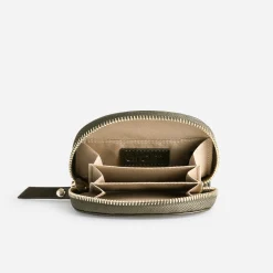 Porte-monnaie vert olive