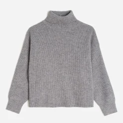 Pull TEXTO gris oversize
