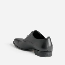 Richelieu noir en cuir