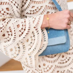 Robe TEXTO écrue façon macramé