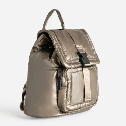 Sac à dos TEXTO bronze matelassé
