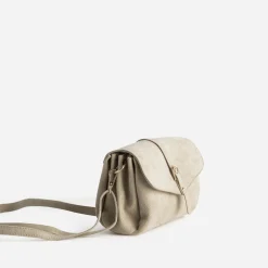 Sac à main beige suédé