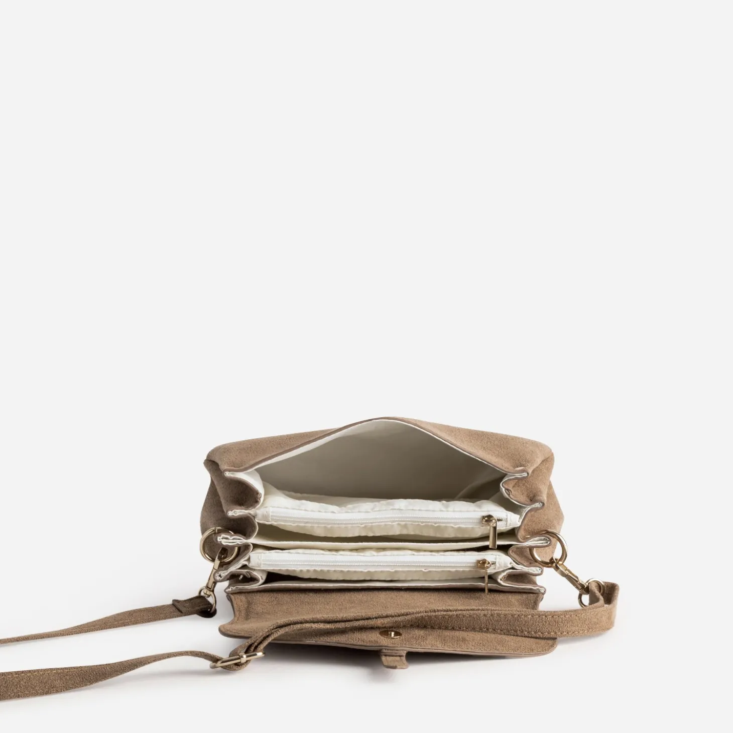 Sac à main marron suédé