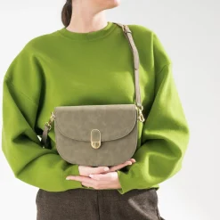 Sac à main taupe deux bandoulières amovibles