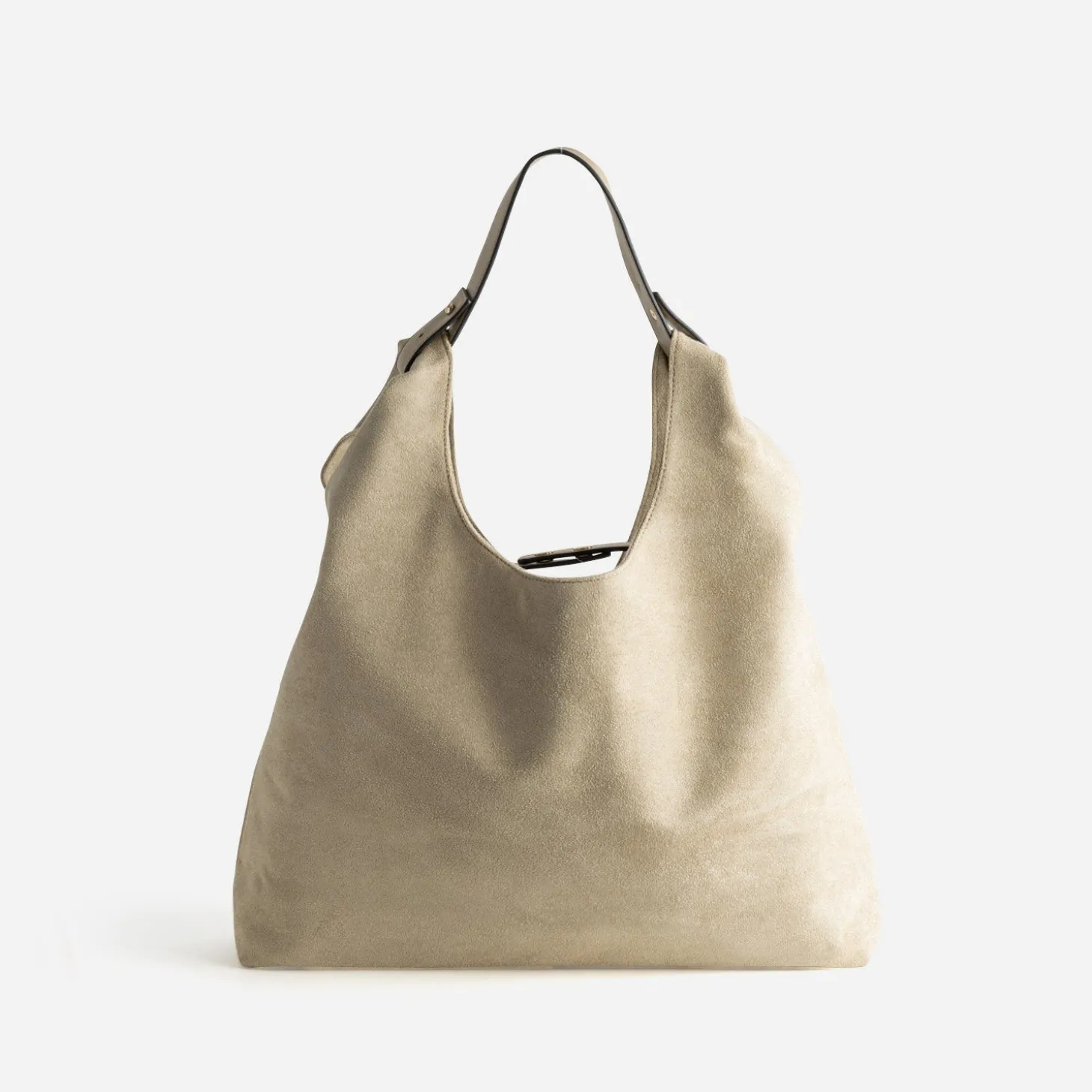 Sac à main TEXTO beige suedé