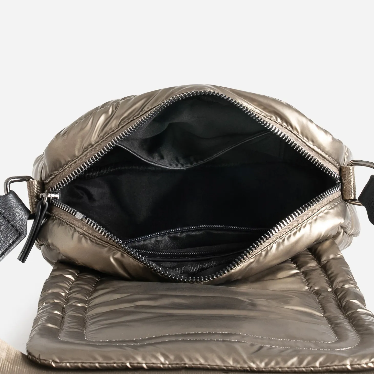 Sac à main TEXTO bronze matelassé