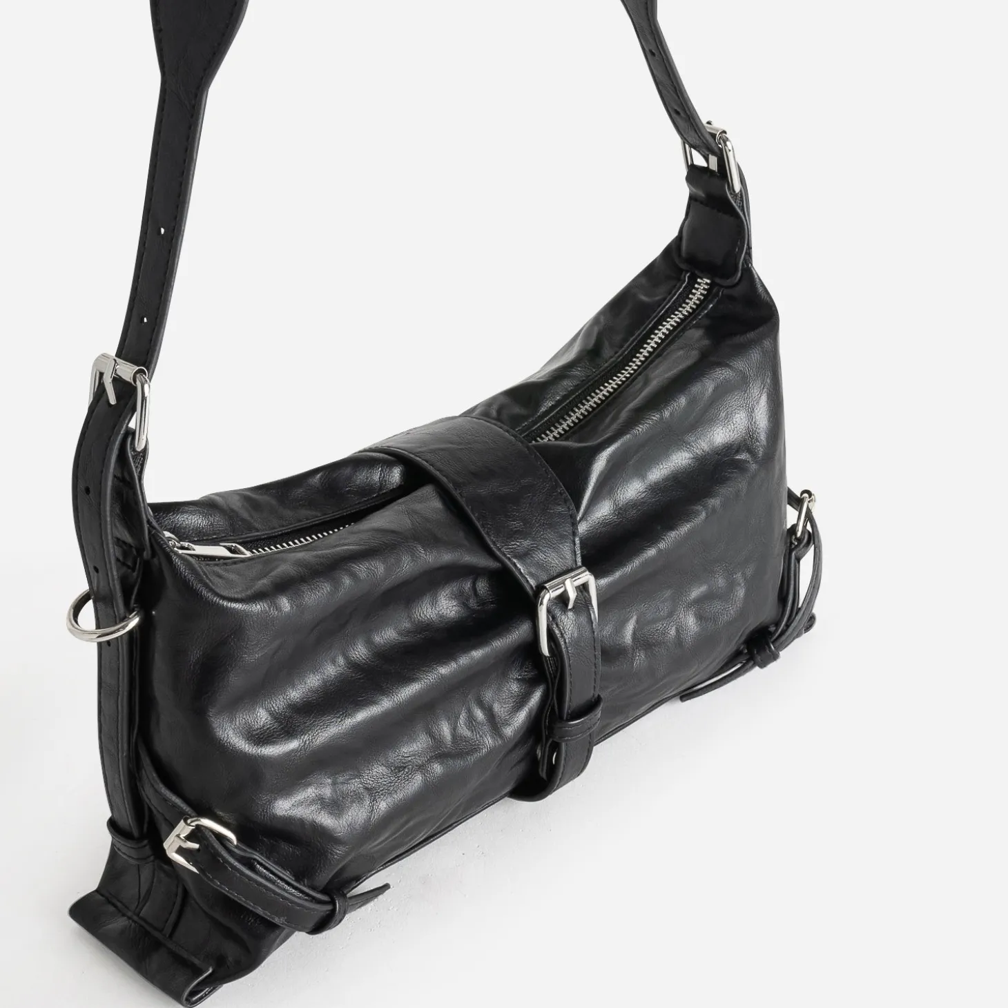 Sac à main TEXTO noir souple