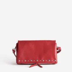 Sac à main TEXTO rouge trois compartiments