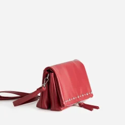 Sac à main TEXTO rouge trois compartiments