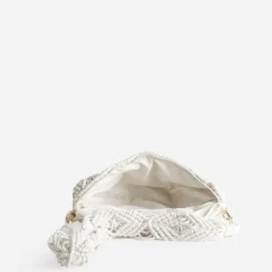 Sac banane TEXTO écru macramé