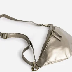 Sac banane TEXTO taupe métallisé