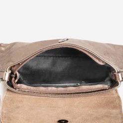 Sac bandoulière TEXTO bronze cuir métallisé