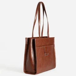 Sac cabas TEXTO marron