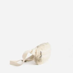 Sac-banane enfant écru en bouclette