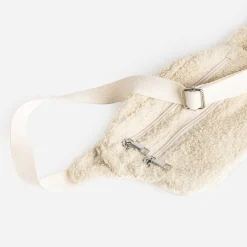 Sac-banane enfant écru en bouclette