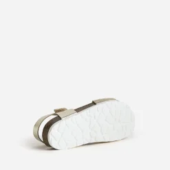 Sandale anatomique BUGGY dorée cuir