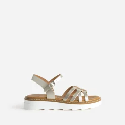 Sandale BUGGY dorée cuir semelle crantée