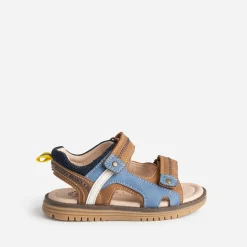Sandale BUGGY marron et bleue à scratchs