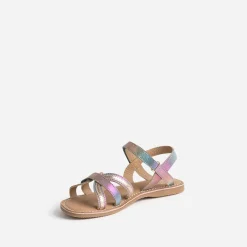 Sandale BUGGY multicolore cuir irisé