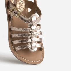 Sandale BUGGY rose cuivré en cuir