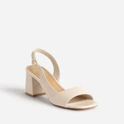 Sandale écru cut-out