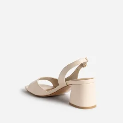 Sandale écru cut-out