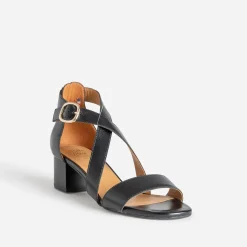 Sandale ERAM FLEX noire en cuir