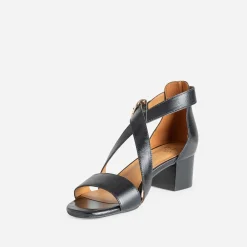 Sandale ERAM FLEX noire en cuir