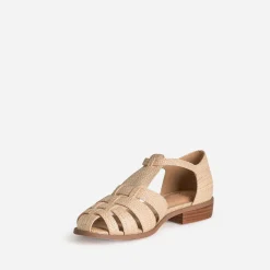 Sandale fishermann beige tressé