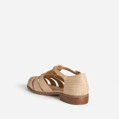 Sandale fishermann beige tressé