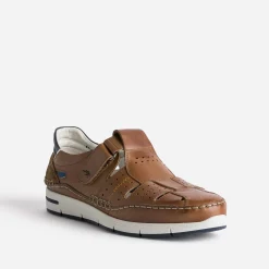 Sandale FLUCHOS cognac en cuir