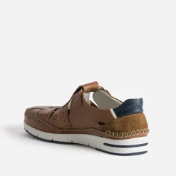 Sandale FLUCHOS cognac en cuir