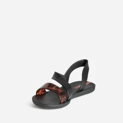 Sandale IPANEMA noire bride écaille