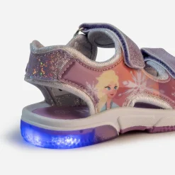 Sandale LA REINE DES NEIGES lilas semelle lumineuse