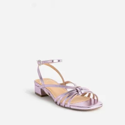 Sandale lilas métallisée
