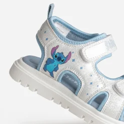 Sandale LILO & STITCH blanche et bleue