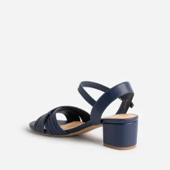 Sandale marine à brides tressées