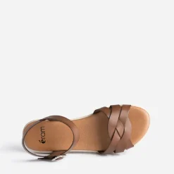 Sandale marron en cuir