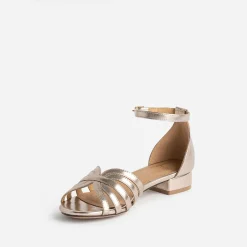 Sandale or à multibrides