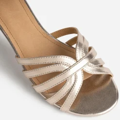 Sandale or à multibrides