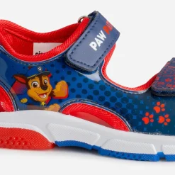 Sandale PAT PATROUILLE marine et rouge semelle lumineuse