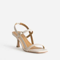 Sandale TEXTO beige bout carré