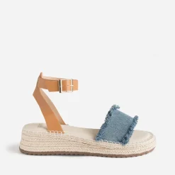 Sandale TEXTO en jean bleu