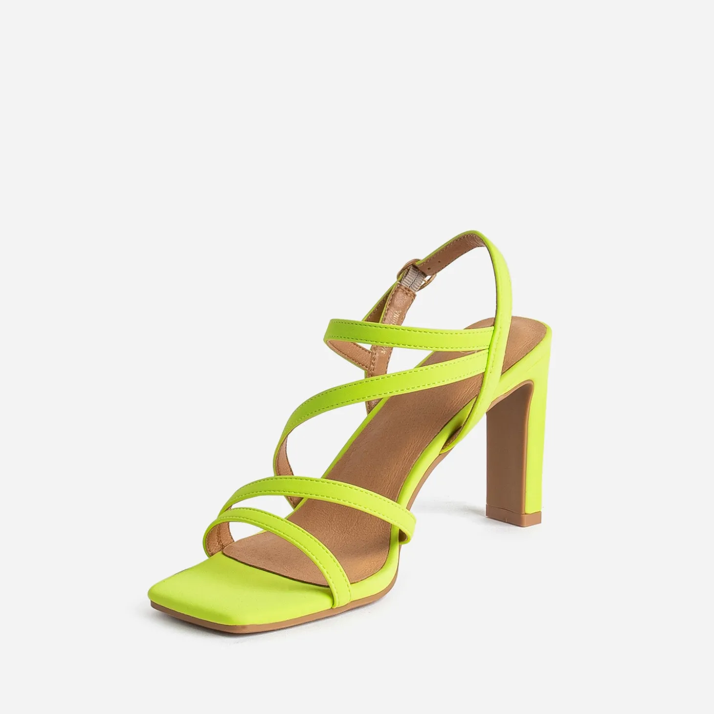 Sandale TEXTO lime à talon