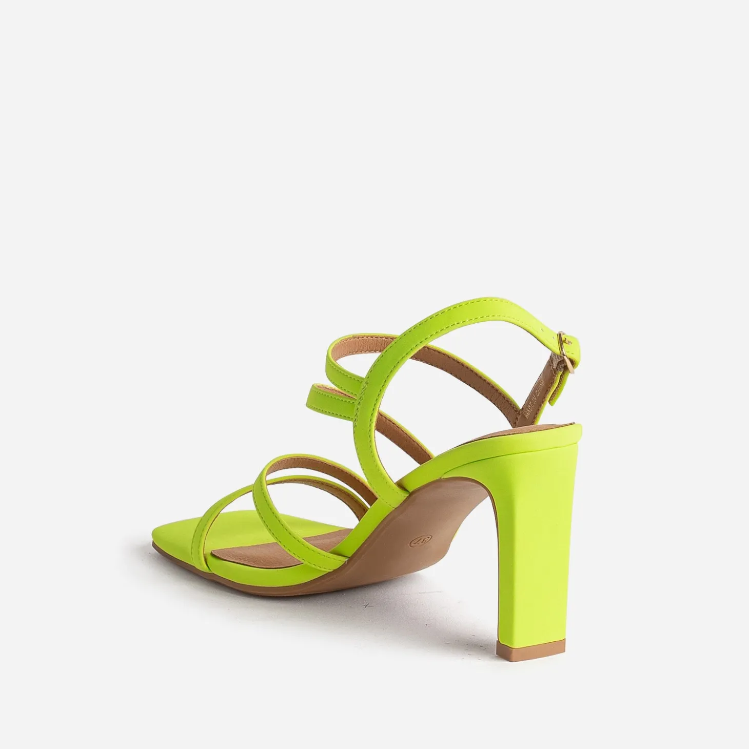 Sandale TEXTO lime à talon