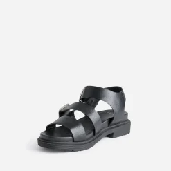 Sandale TEXTO noire à larges brides