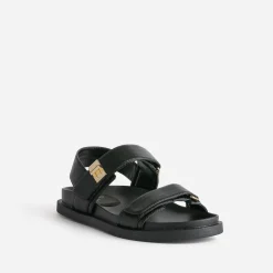 Sandale TEXTO noire à scratchs