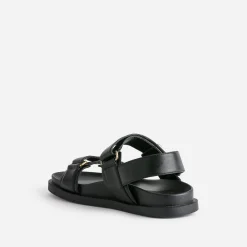 Sandale TEXTO noire à scratchs